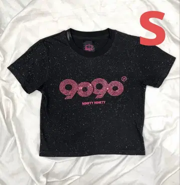 9090 girl OG 로고 글리터 티