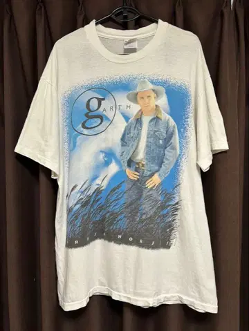 90s GARTHBROOKS 가스 브룩스 밴딩 티셔츠 XL 아메카지 USA