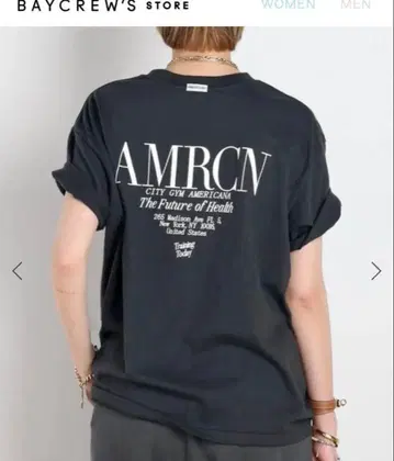 AMERICANA 아메리카나 별주 BASIC PRINT T 검정