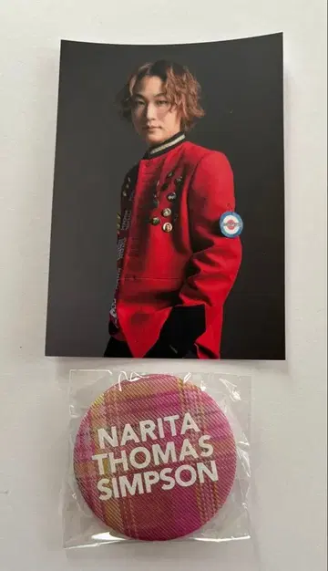 새상품 NARITA THOMAS SIMPSON 캔뱃지 엽서
