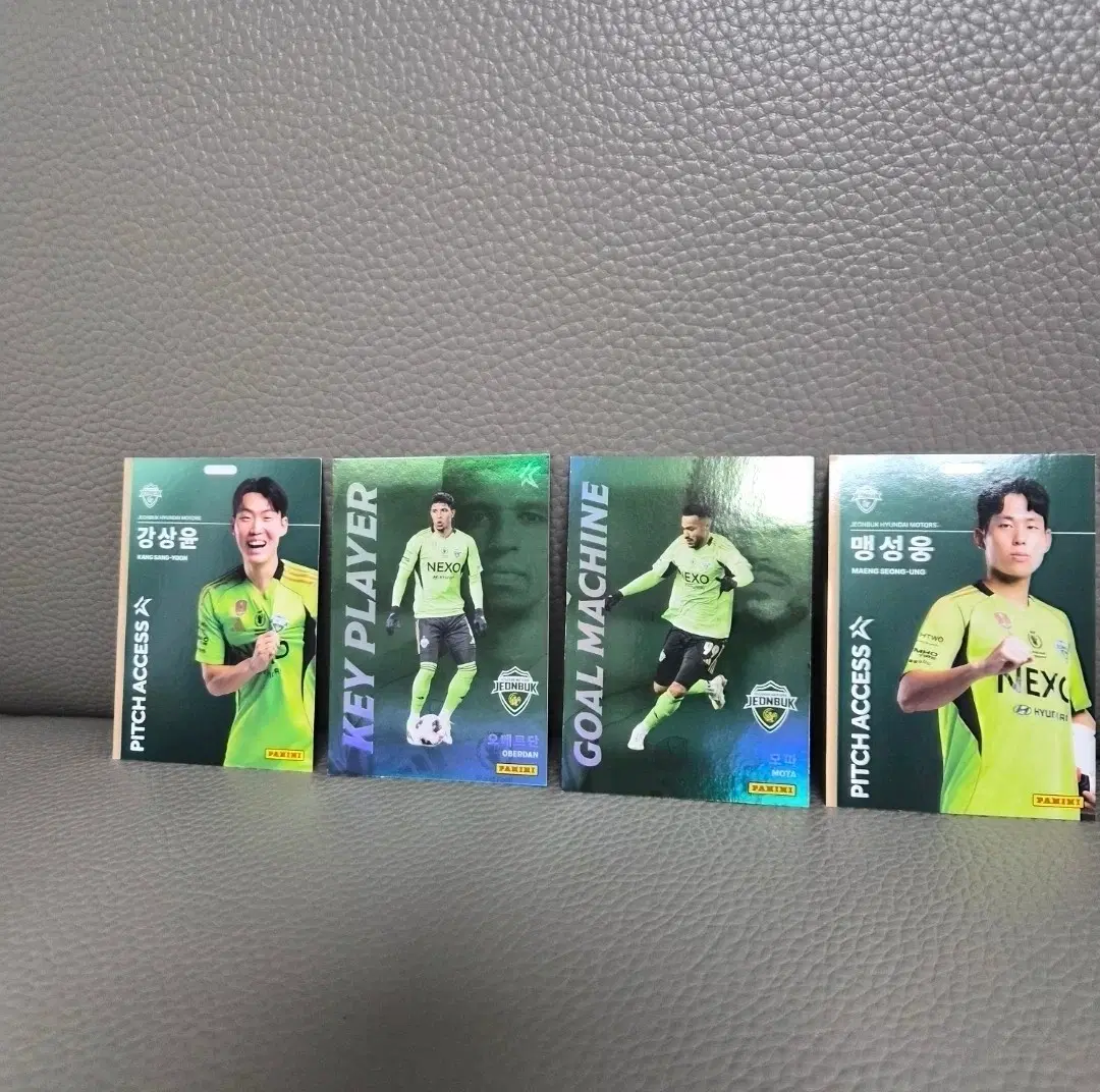 일괄 2026 파니니 k리그 전북 현대 오베르단,강상윤, 맹성웅, 모따 선수 카드