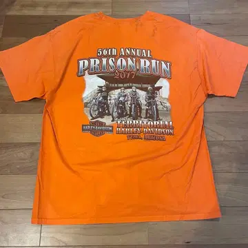 레어 HARLEY DAVIDSON 죄수 T셔츠 사이즈 XL 할리