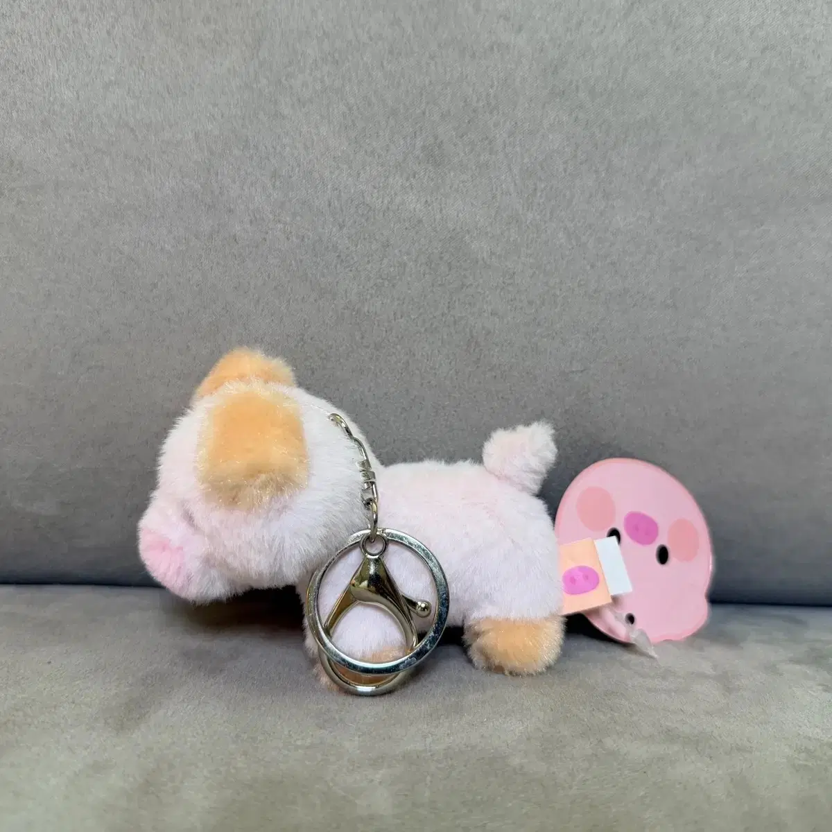돼지 핑크 8cm 키링 인형