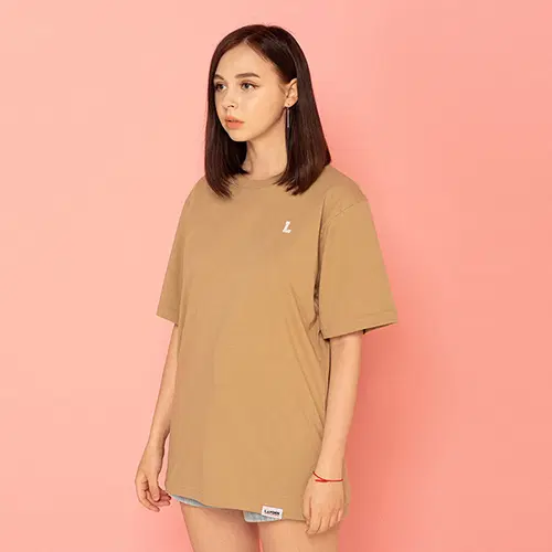 [새상품] 레이든 티셔츠 L사이즈 BASIC L LOGO S/S TEE-BEIGE