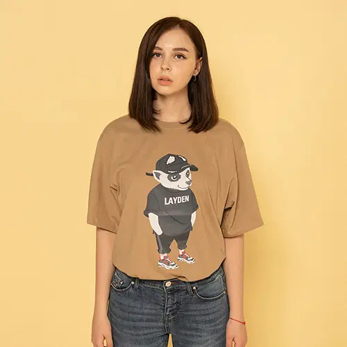 [새상품] 레이든 티셔츠 L사이즈 HIGHEND LAYGOM S/S TEE-BEIGE