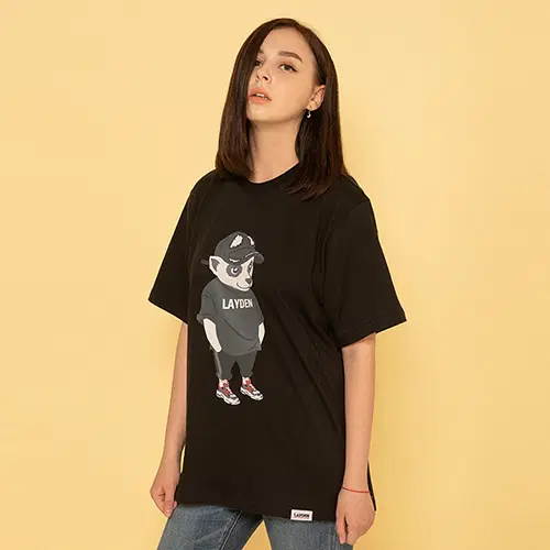 [새상품] 레이든 티셔츠 M사이즈 HIGHEND LAYGOM S/S TEE-BLACK