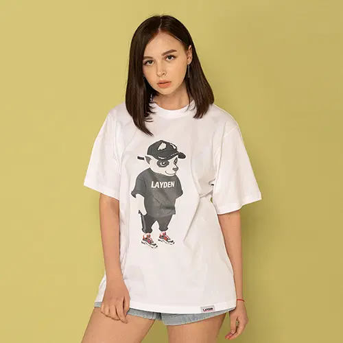 [새상품] 레이든 티셔츠 M사이즈 HIGHEND LAYGOM S/S TEE-WHITE