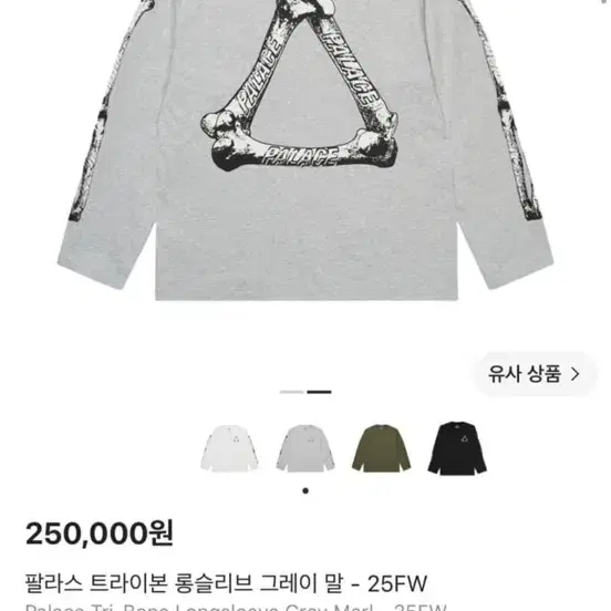 팔라스 트라이본 롱슬리브 그레이 말 25FW