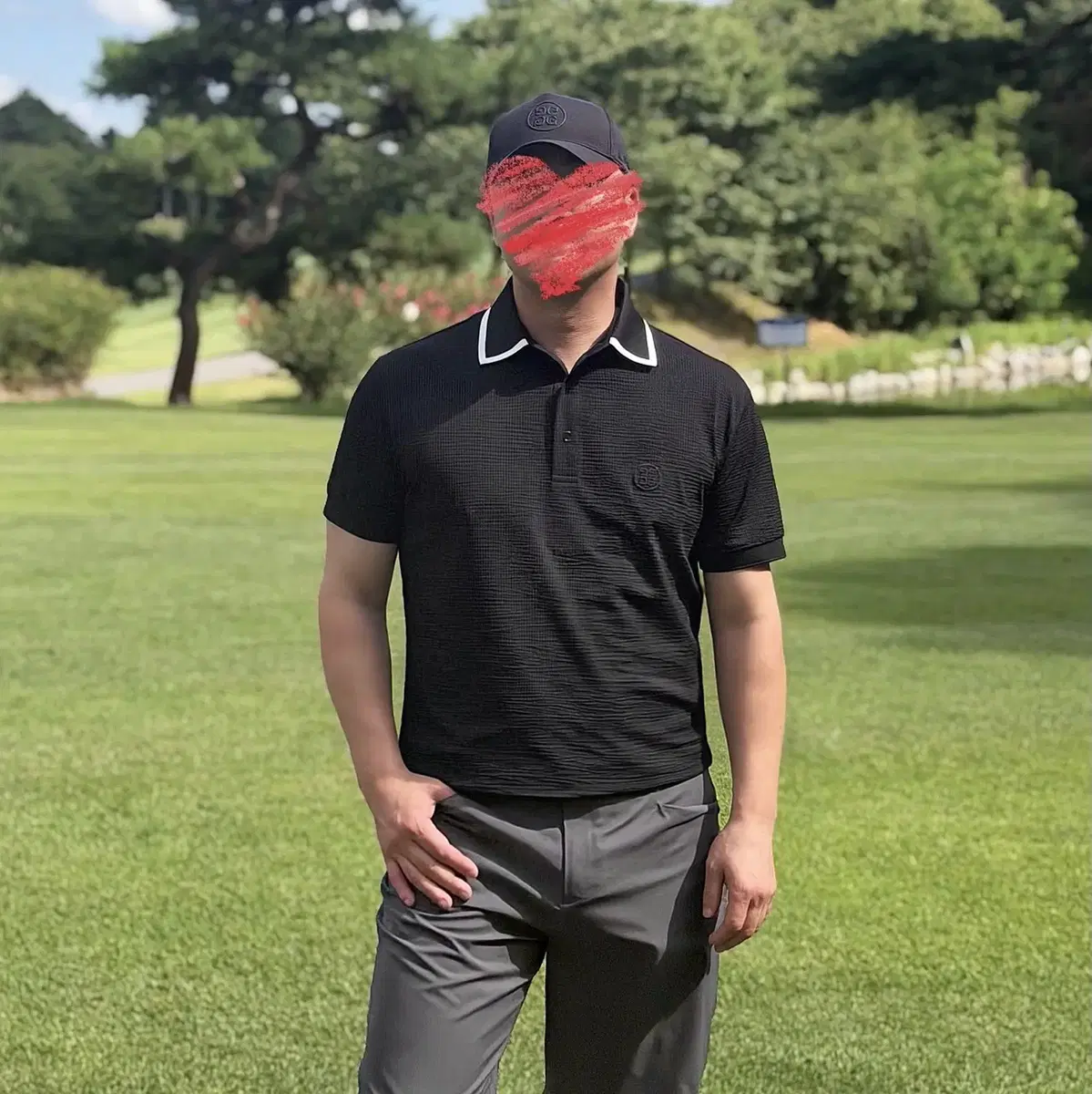 [G/FORE] 지포어 저지 시어써커 폴로 (MEN)
