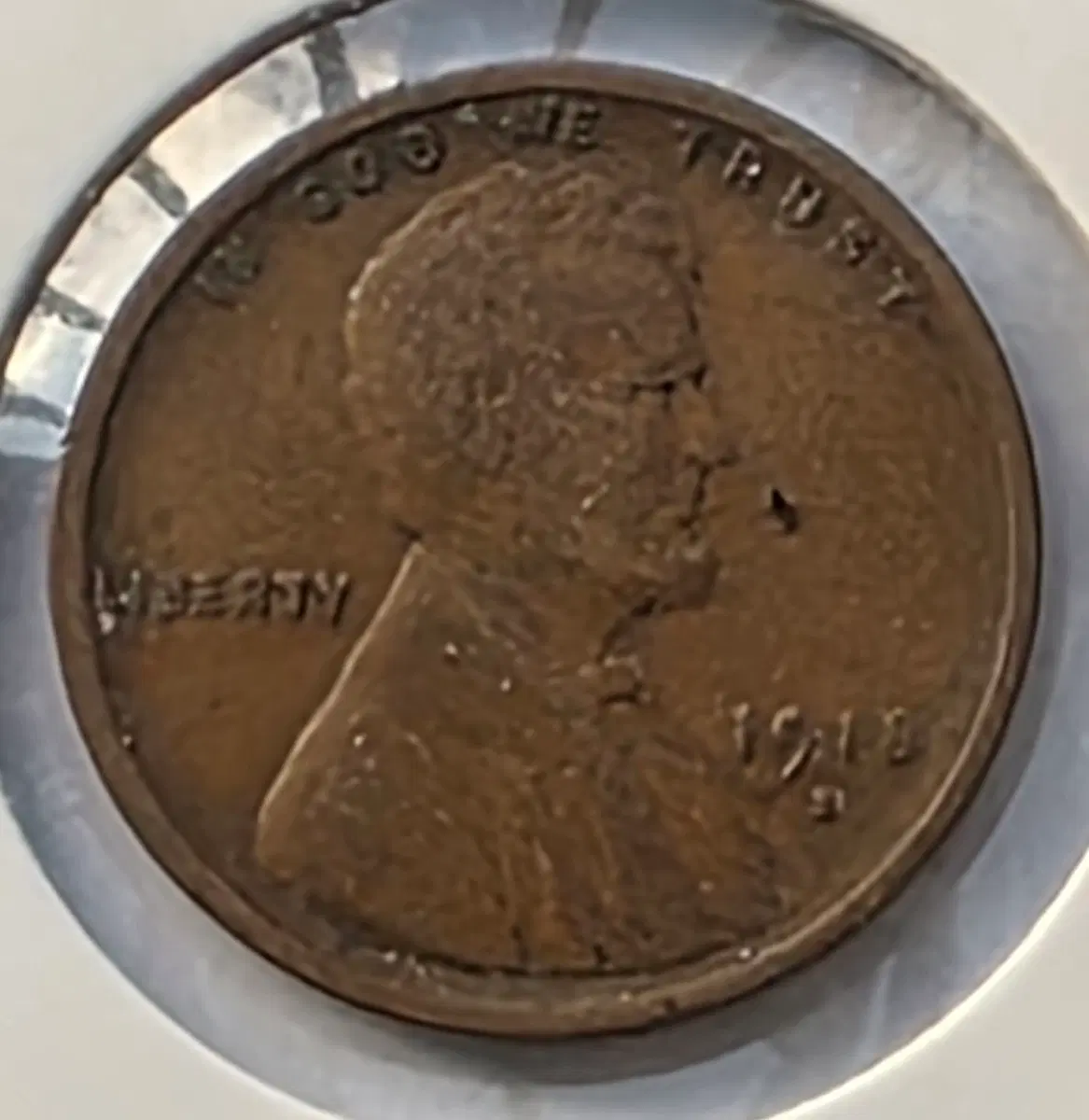 링컨 1센트 1918_S 년도 샌프란시스코 페니