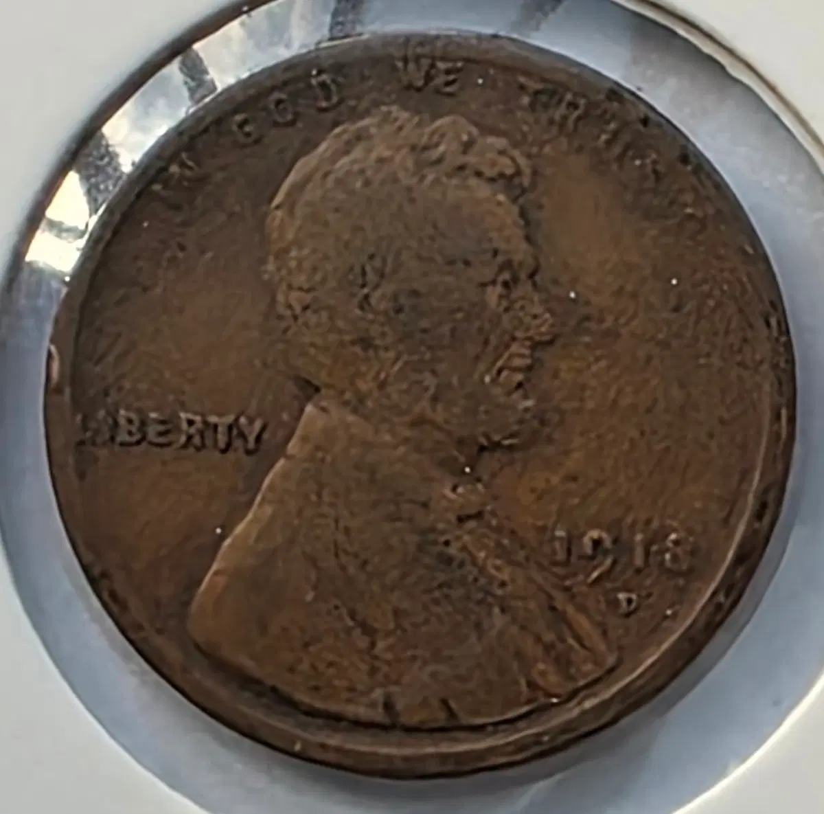 링컨 1센트 1918_D 년도 덴버 페니