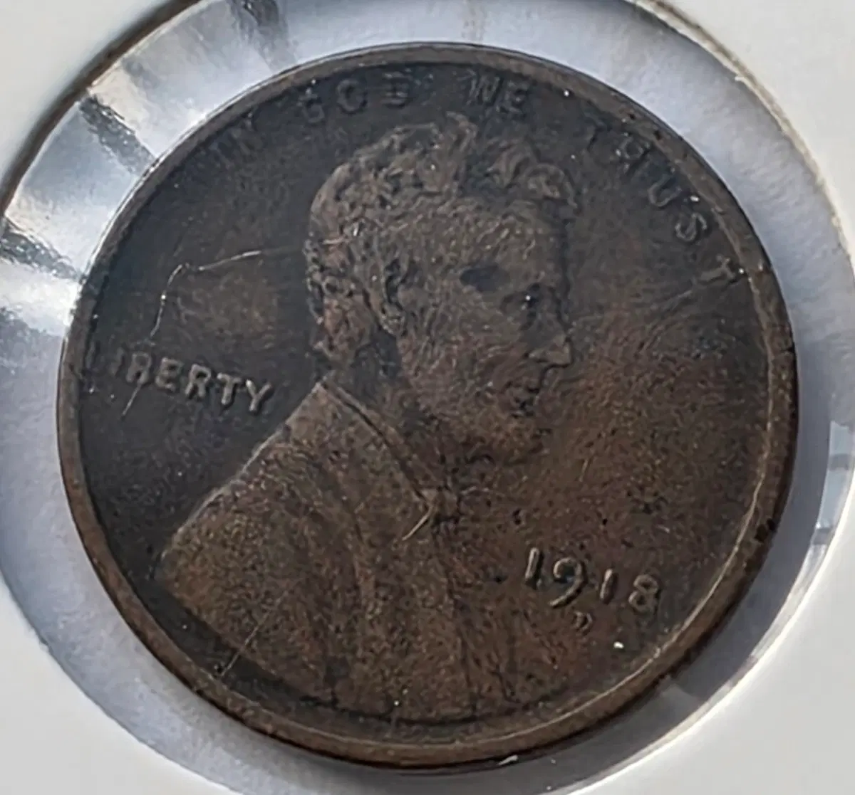 링컨 1센트 1918_D 년도 덴버 페니