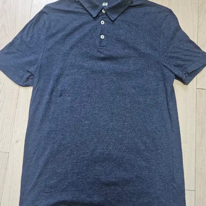H&M 기본 반팔 카라티 네이비 S