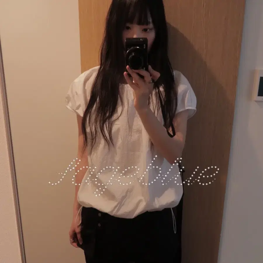세이지블루 실키 블라우스 핑크