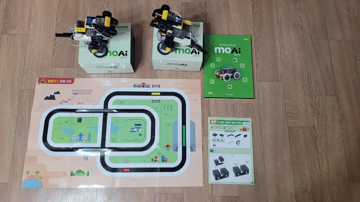 실과 교과서 AI 코딩로봇  MOAI 모아이 네오피아 교육용 키트 2세트