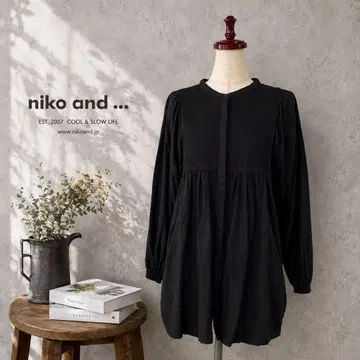 새상품급 빅 사이즈 nikoand - 블랙 튜닉
