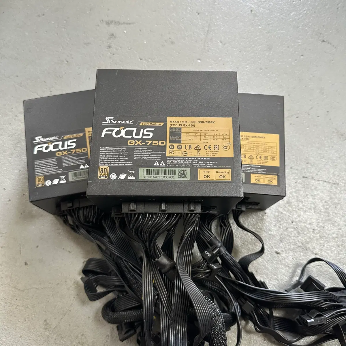 전원선ㅇ) 시소닉 파워 GX750 750W 80 plus gold