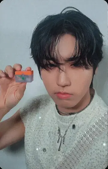 Stray Kids Han GIANT 초회 한정판 B 트레이딩 카드 B/화이트