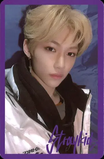 Stray Kids FELIX MIROH 트레이딩 카드 보라색 테두리