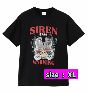 영화 치이카와 T셔츠 WARNING 세이렌 XL 당일 발송