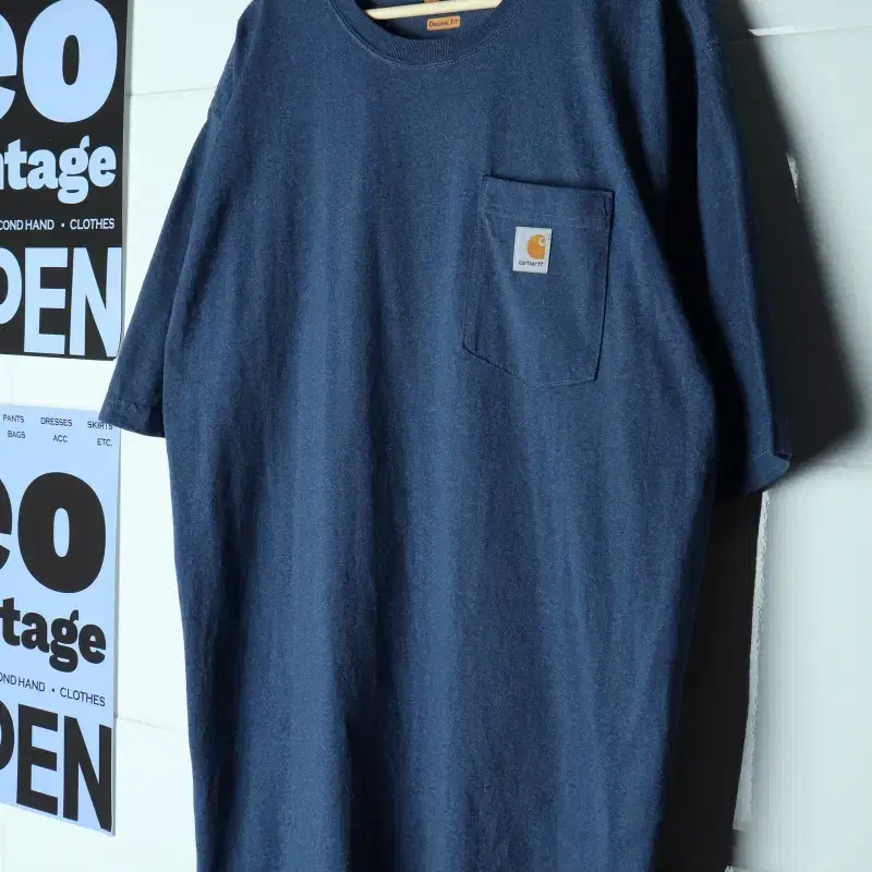 (XL-4XL) 칼하트 반팔 티셔츠 USA 워크 포켓 매물-H36406