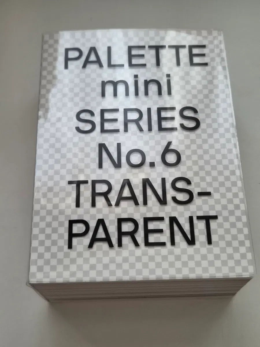 새상품)팔레트 미니 시리즈 no.6 트렌스페런트 palette mini series no.6 transparent 잡지 스크랩 다꾸 배경지 포토북