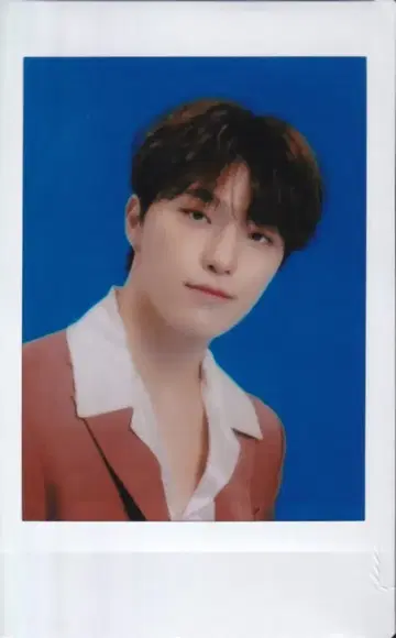 SEVENTEEN BE THE SUN DINO 인스턴트 포토 카드 파랑 배경
