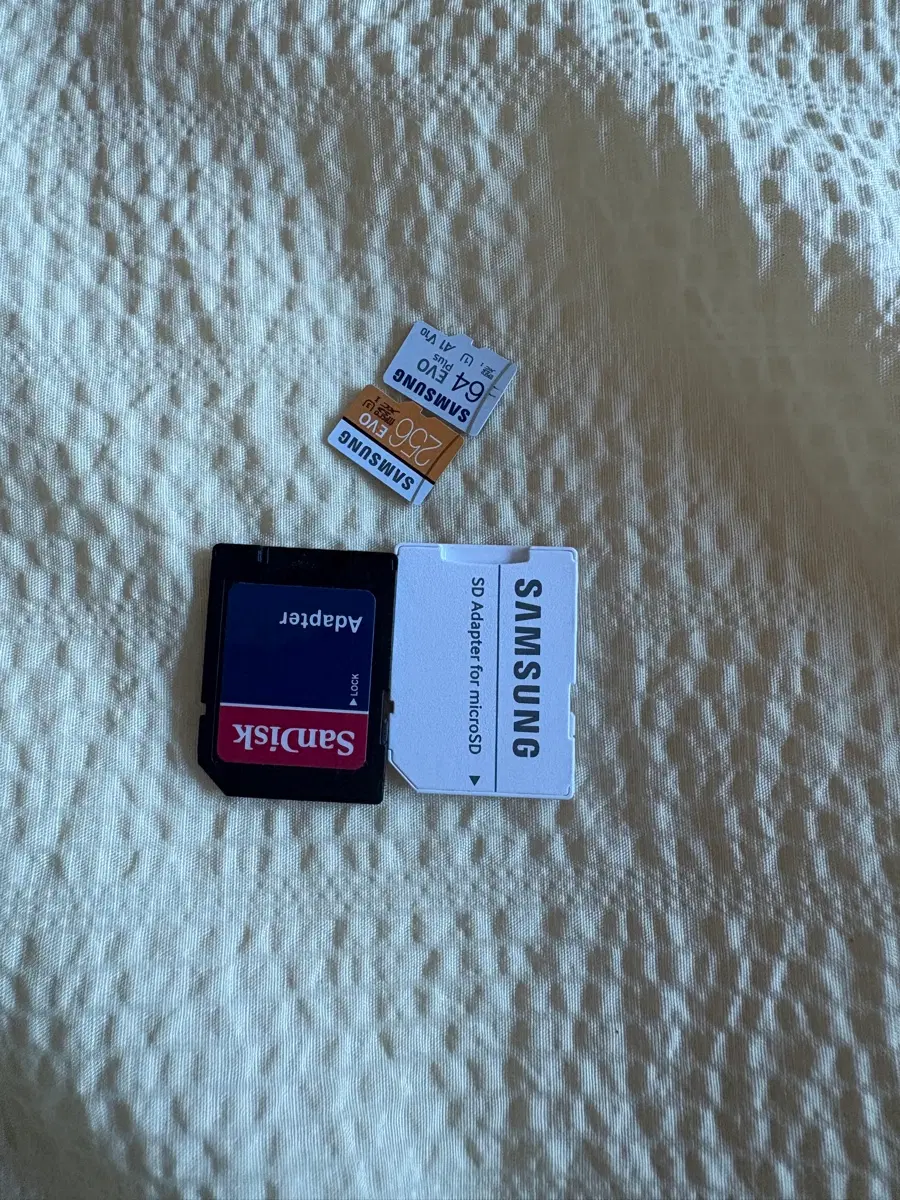 삼성 MicroSD 카드 64GB 256GB + SD 카드 어댑터
