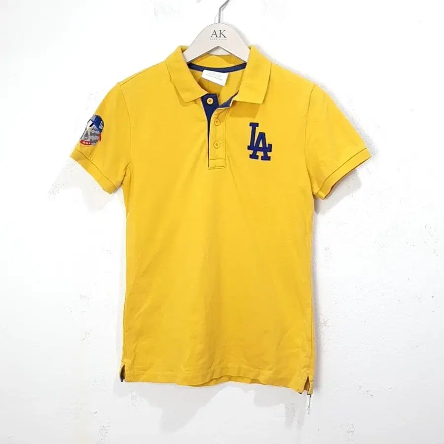 (85) MLB 노란색 반팔 카라티