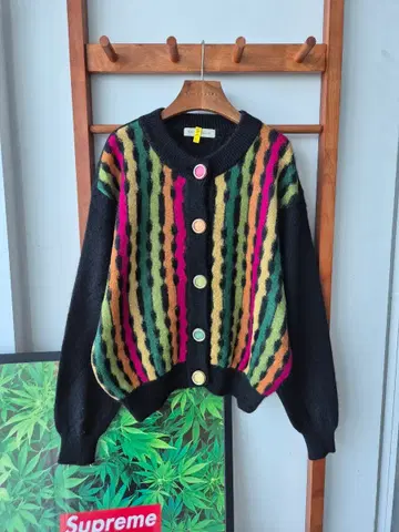 (JPN VTG)수입빈티지 배색 스트라이프 가디건