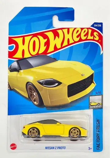 MATTEL HOTWHEELS FACTORY FRESH 5/10 HHF37 닛산 Z 프로토/옐로우 124/250