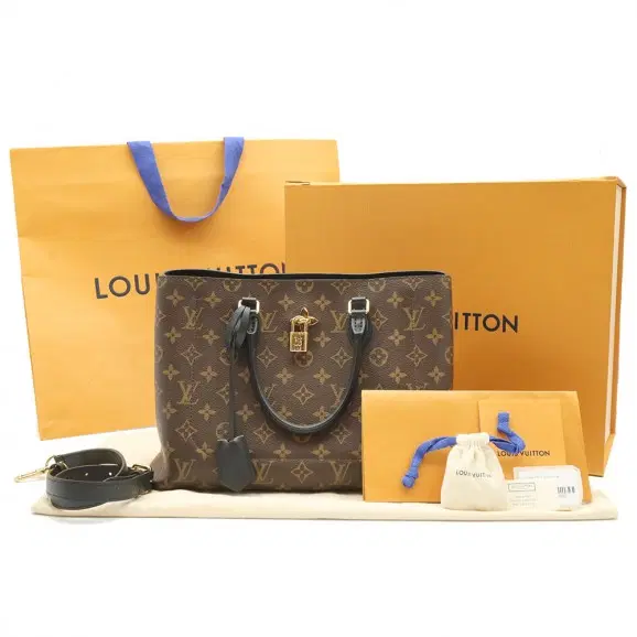 Louis Vuitton(루이비통) M43550 모노그램 캔버스 블랙 플라워 토트 2WAY