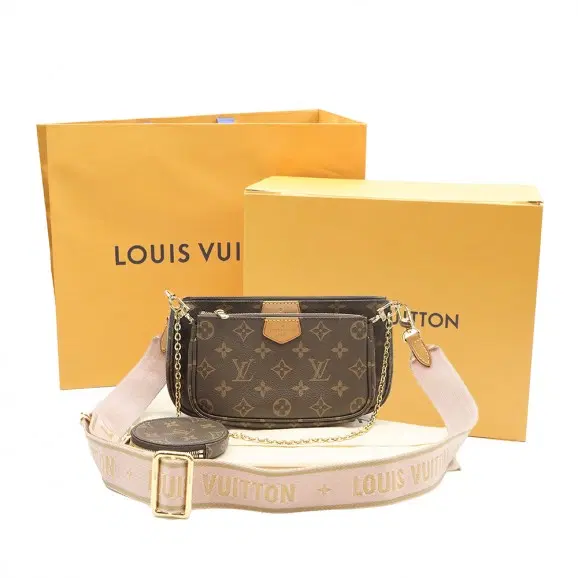 Louis Vuitton(루이비통) M44813 모노그램 캔버스 핑크 멀티 포쉐트 악세수아 크로스백