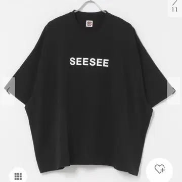택 포함 새상품 SEE SEE SUPER BIG CC LOGO TEE