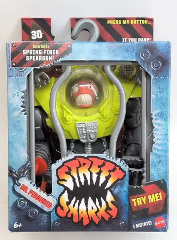 MATTEL SPRING FIRED SPEARGUN DR PIRANOID 30