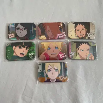 [레어] NARUTO BORUTO 마루카쿠 캔뱃지 7개 세트