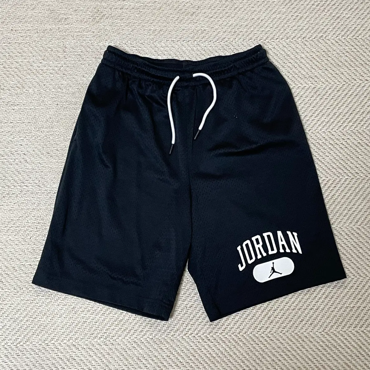 (XL) 조던 키즈 메쉬 반바지 블랙