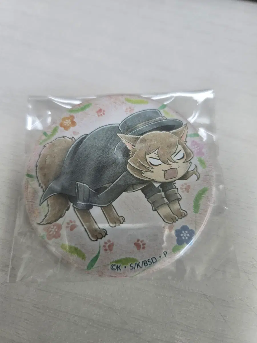 문스독 오미쿠지 캔뱃지 츄야 고양이