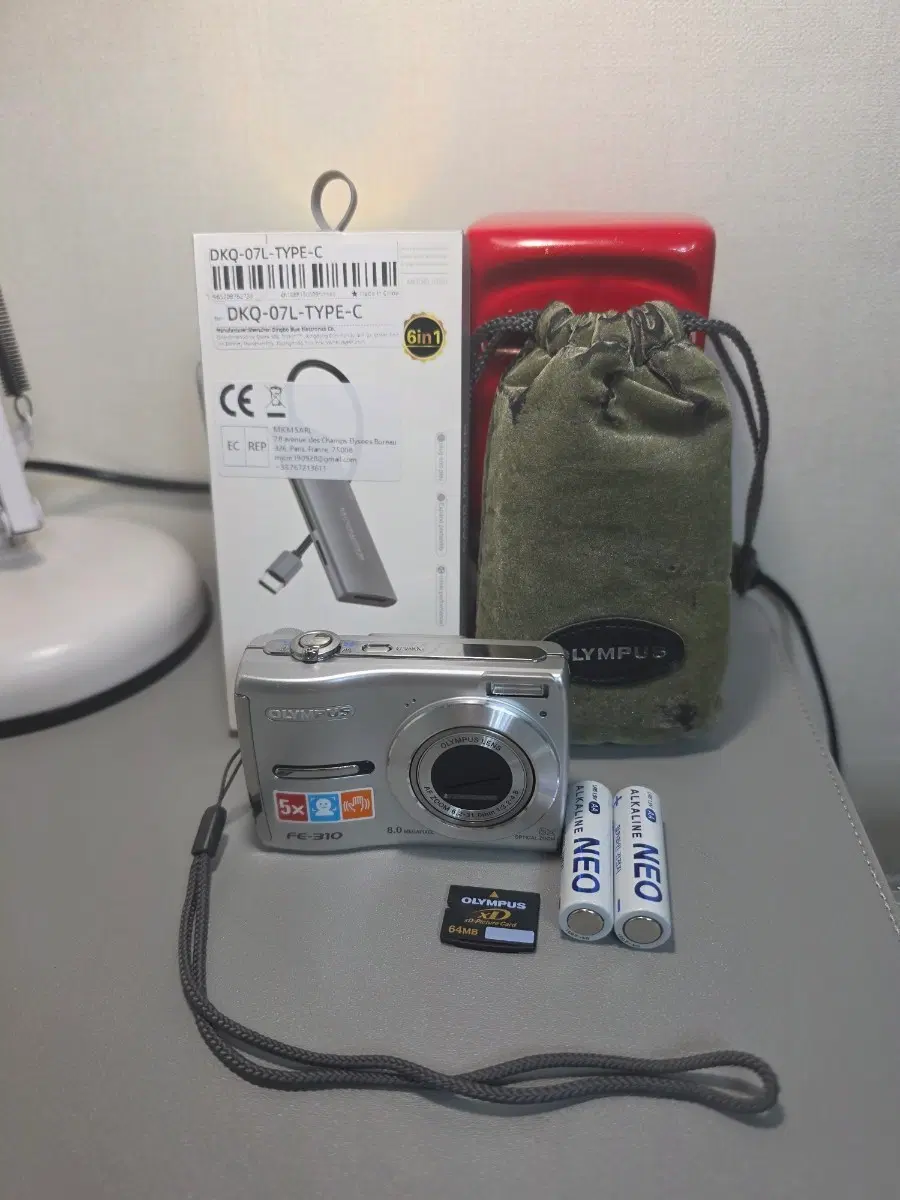 올림푸스 FE-310 카메라 실버