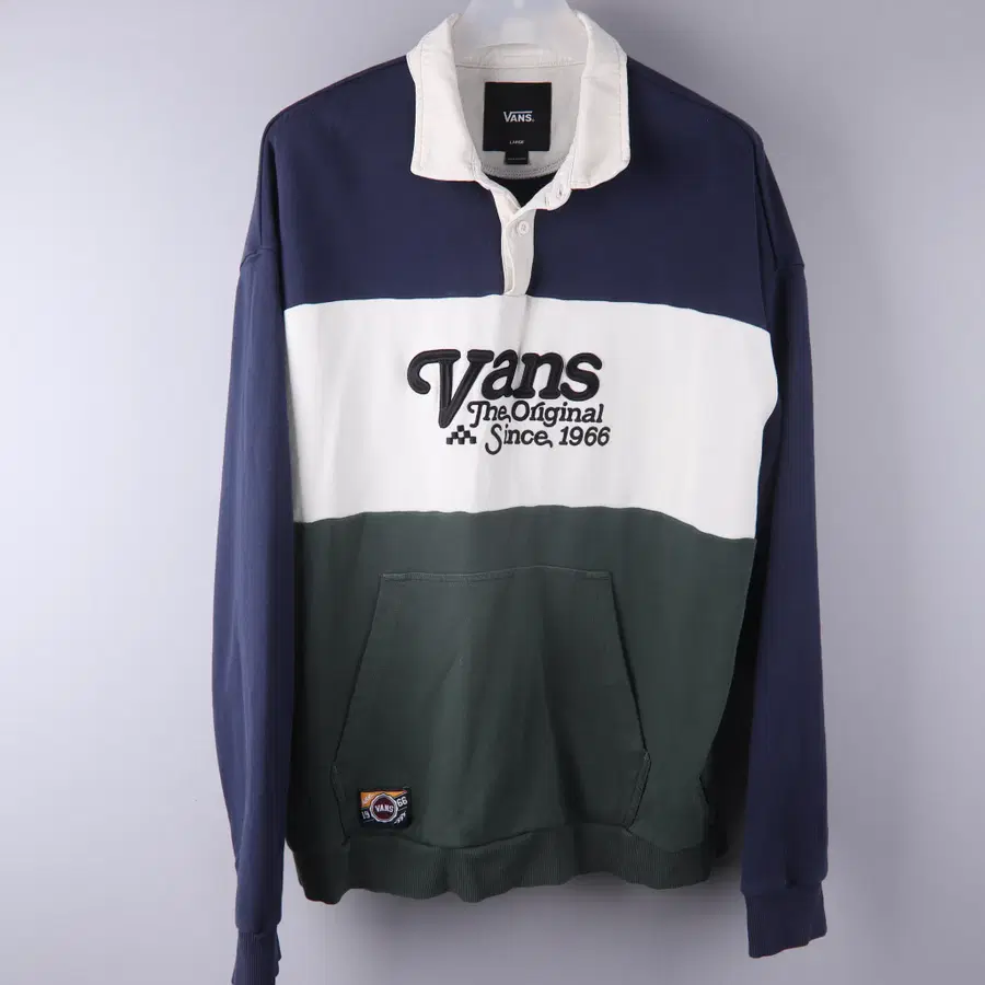 반스(Vans) 빈티지 컬러블록 럭비 카라티 (L) 5282