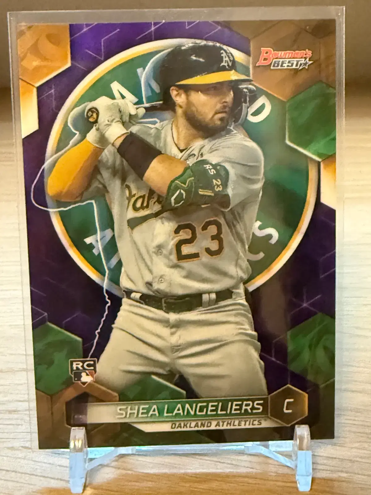 [MLB] 애슬레틱스 셰이 랭글리어스 퍼플 리플렉터 루키 카드(/250)