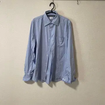 질 샌더 긴팔 스트라이프 셔츠 라이트 블루