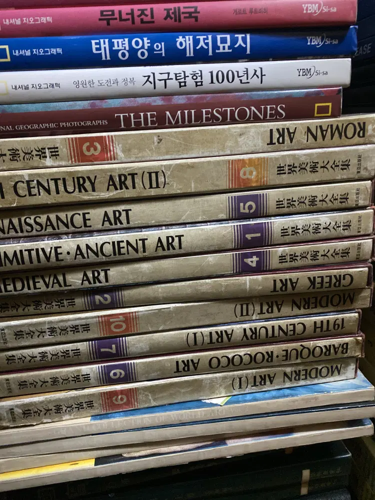 세계미술대전집 동아출판사 10권 세트 예술문화 중고책