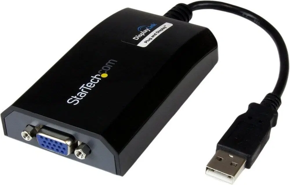 스타테크 USB to VGA 외장 그래픽카드 USB2VGAPRO2 멀티모니터 듀얼 확장 고화질