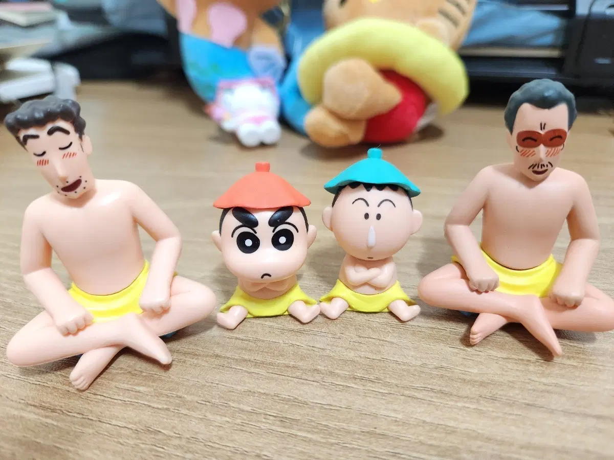 짱구 사우나 피규어 가챠