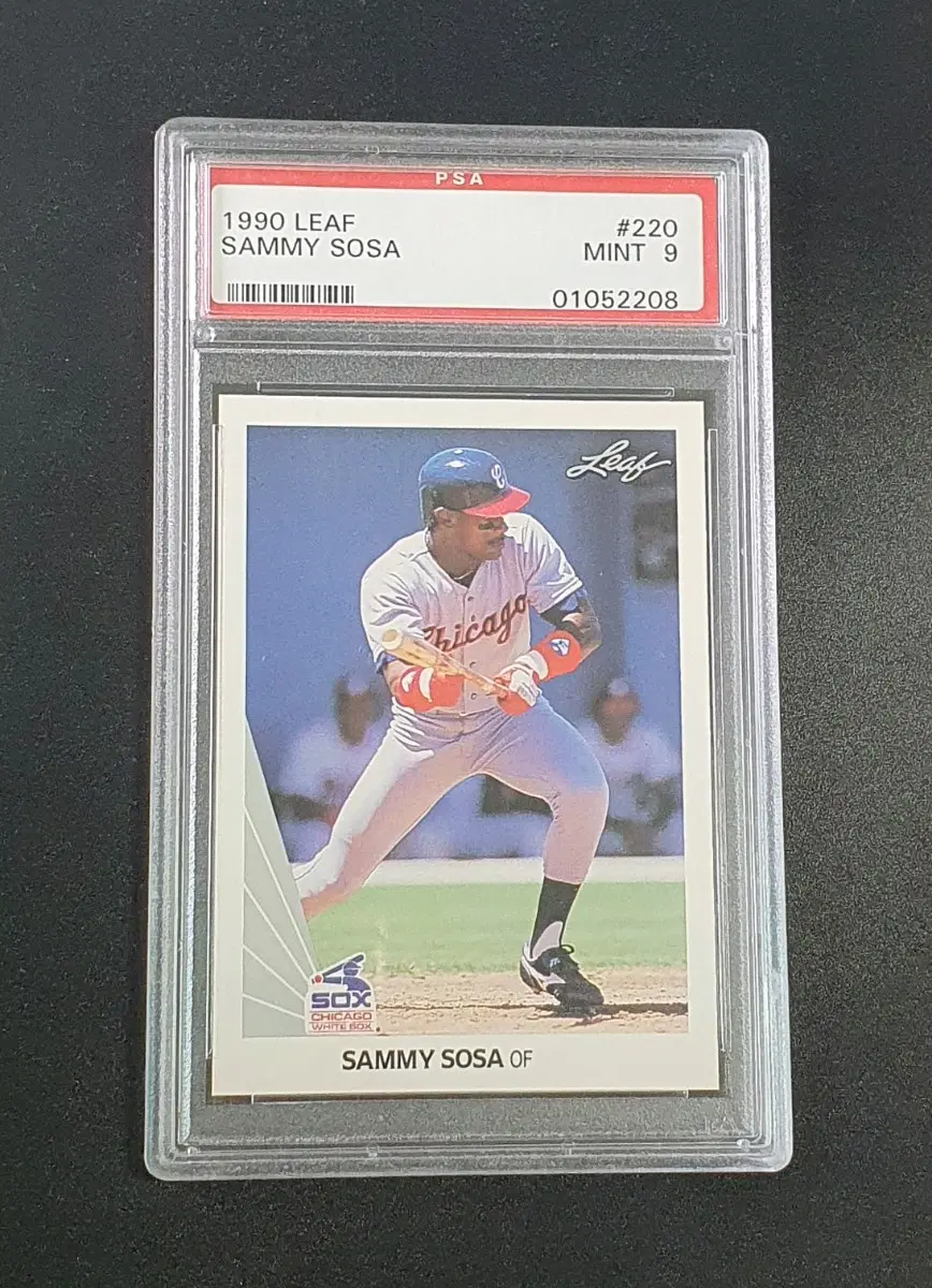 1990 리프 새미 소사 루키카드 PSA 9 Leaf Sammy Sosa RC MLB