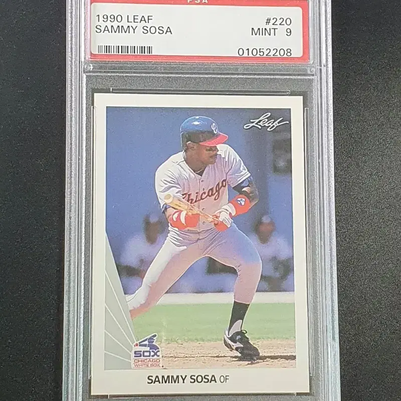 1990 리프 새미 소사 루키카드 PSA 9 Leaf Sammy Sosa RC MLB