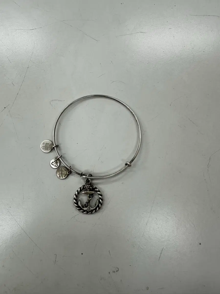 [희귀/소장용] 미국 정품 알렉스앤아니 ALEX AND ANI 실버925 닻 펜던트 찰스턴 에디션 와이어 뱅글 팔찌 판매합니다