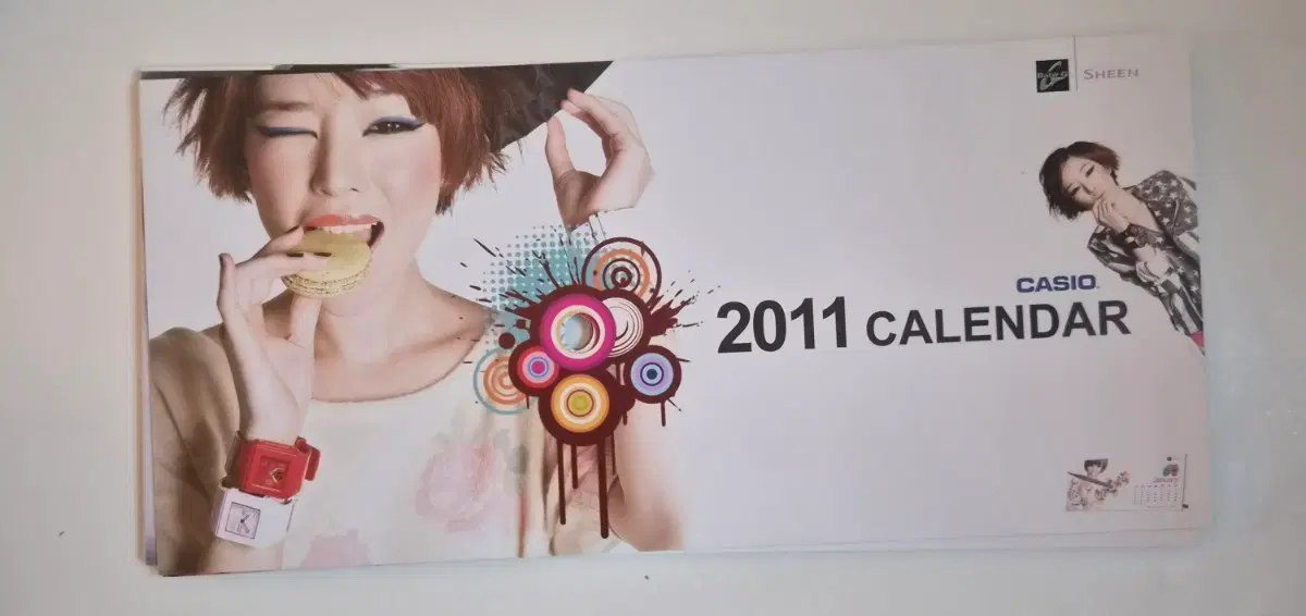 [아이돌]브라운아이드걸스 가인 카시오 2011 캘린더 굿즈