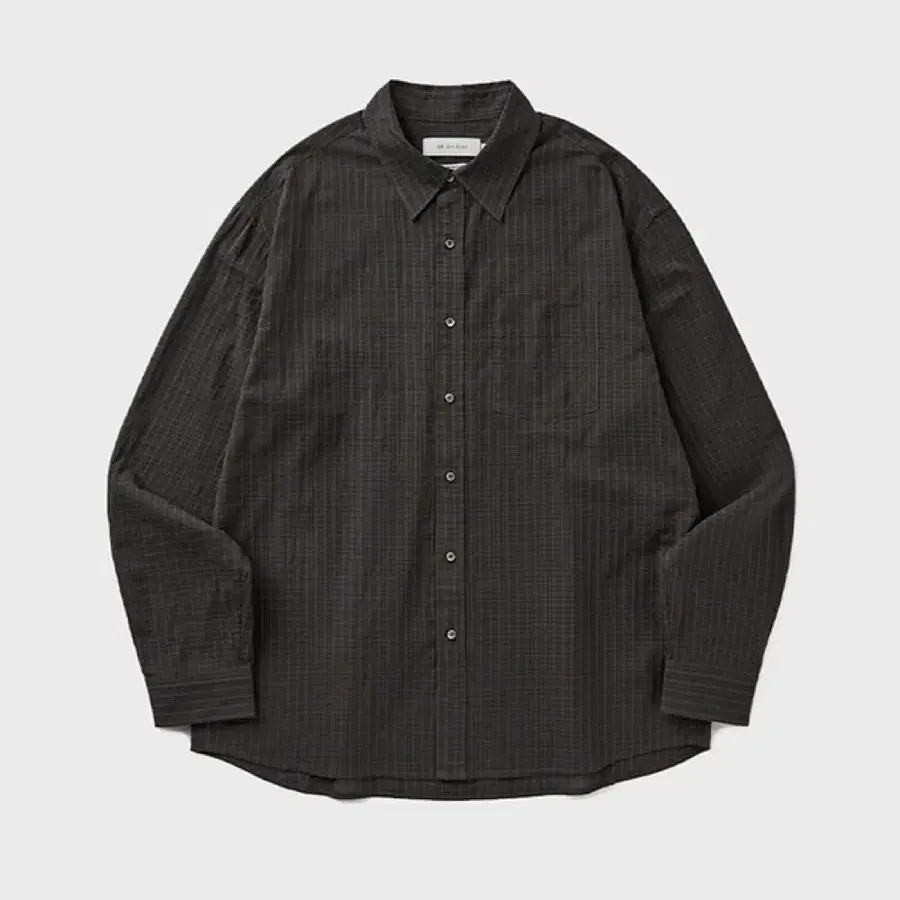 [XL] 유니온블루 [JAPANESE FABRIC] EMBOSSED SMALL CHECK SHIRT [NAVY BROWN]